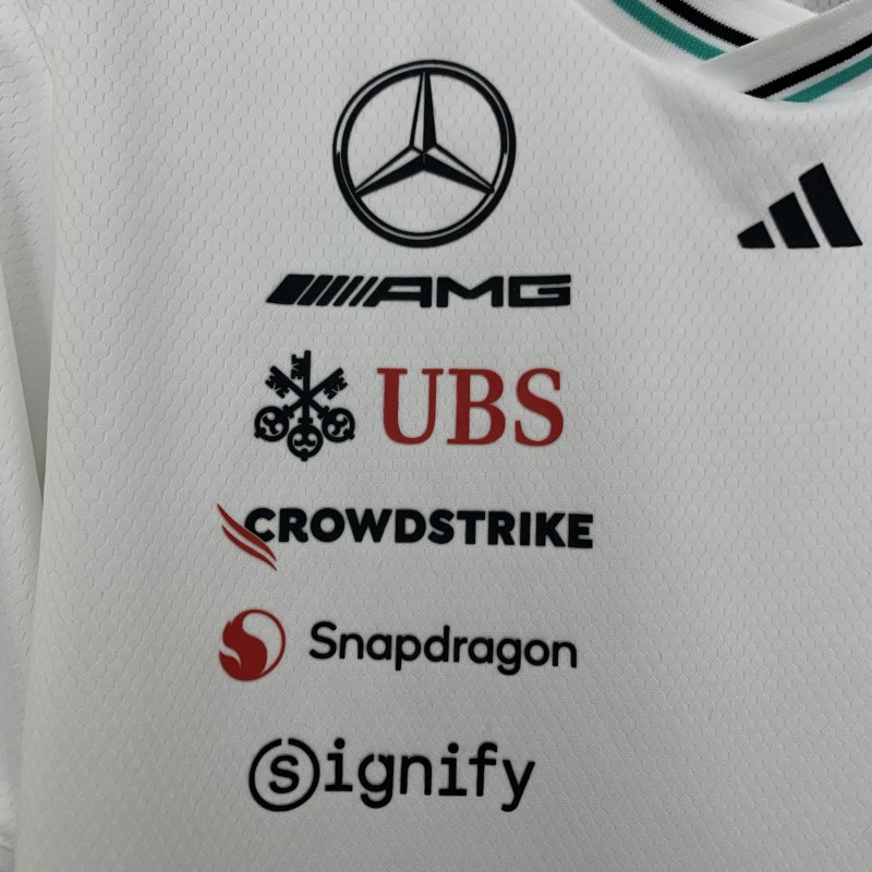 2025 F1 Formula AMG White T-Shirt