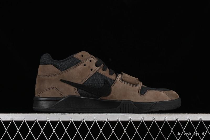 Nike Travis Scott x Jordan Cut The Check AJ1 Basketball Shoes with Velcro Design - FZ8117-204