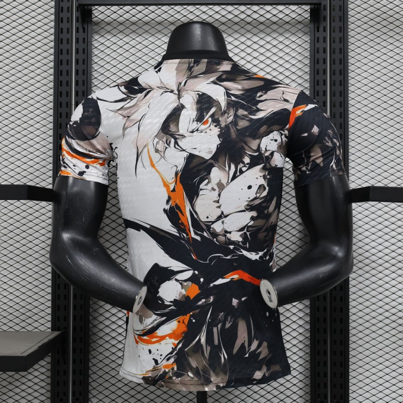 Player Version 2025 Japan White with Abstract Ink Splash Jersey