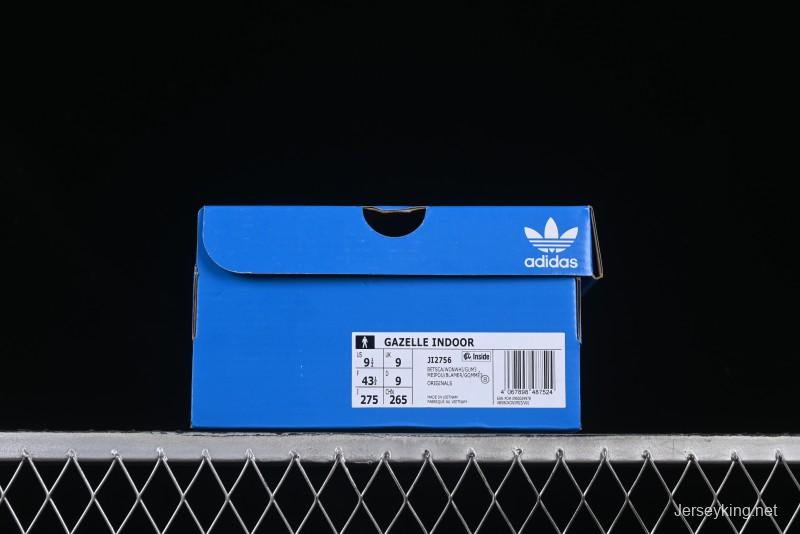 Adidas Originals Gazelle Indoor JI2756 Three Stripes Retro Casual Slip-Resistant Low-Top Sneakers - JI2756