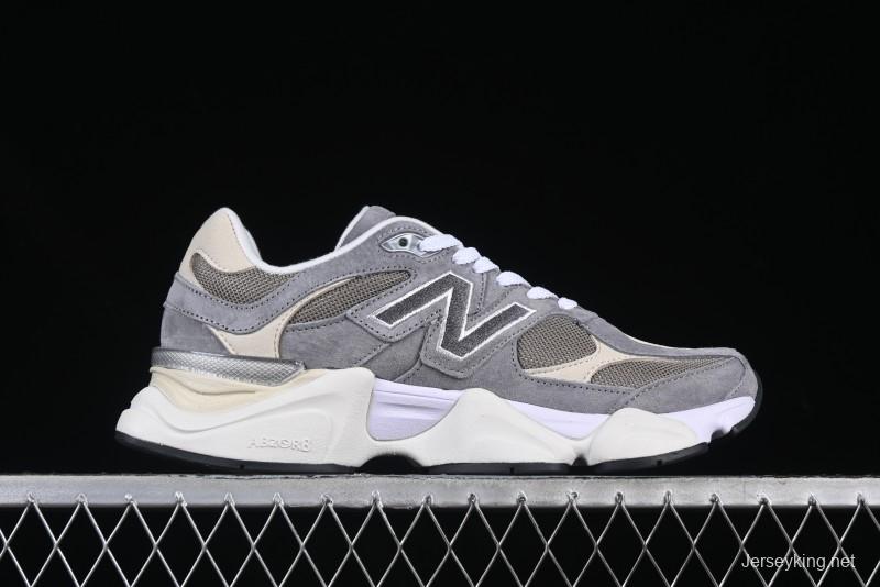 New Balance NB9060 Series Retro Casual Running Shoes with ABZORB Cushioning - U9060LBA