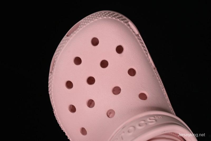 Crocs Classic Clog Quartz Pink Two-Way Beach Sandals with Ventilation Holes - B.D4