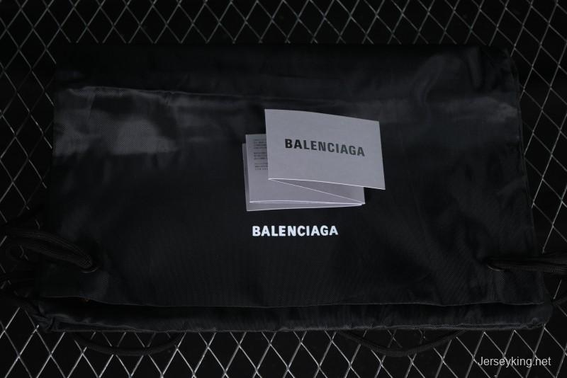 Balenciaga Monday Leather Round Toe Lace-Up Low-Top Casual Shoes - WDTSC1000