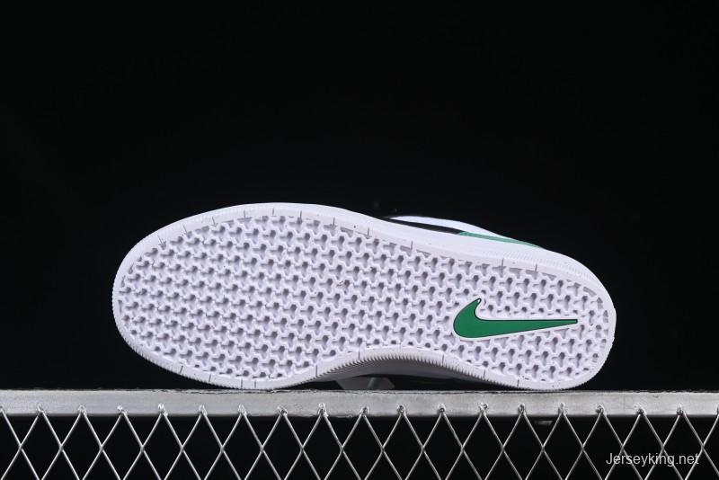 Nike SB Force 58 Low - Emerald Green, Black & White Skateboarding Shoes