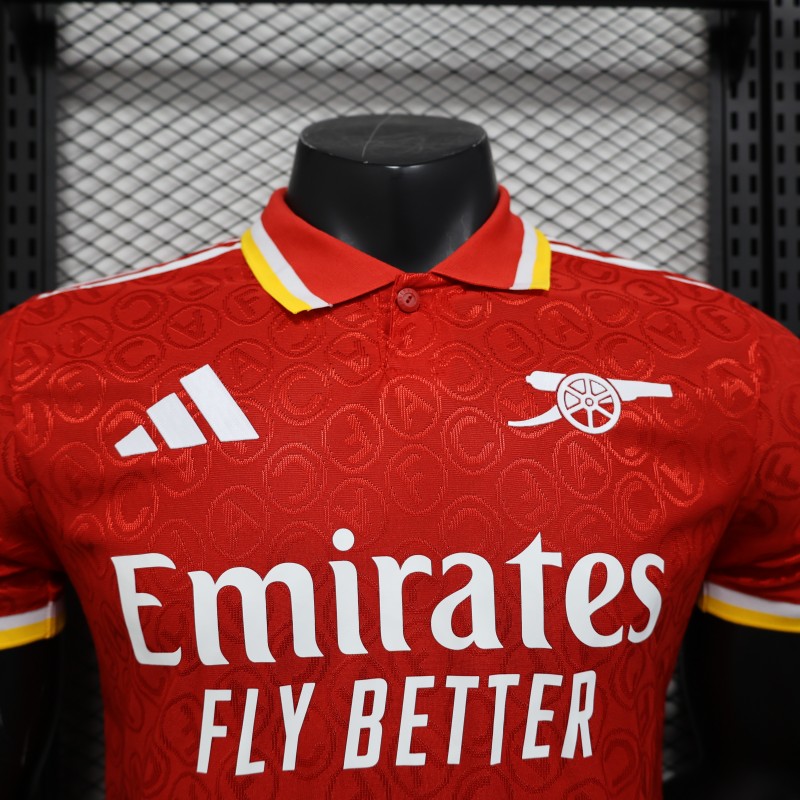 Player Version 25/26 Arsenal RED POLO Jersey