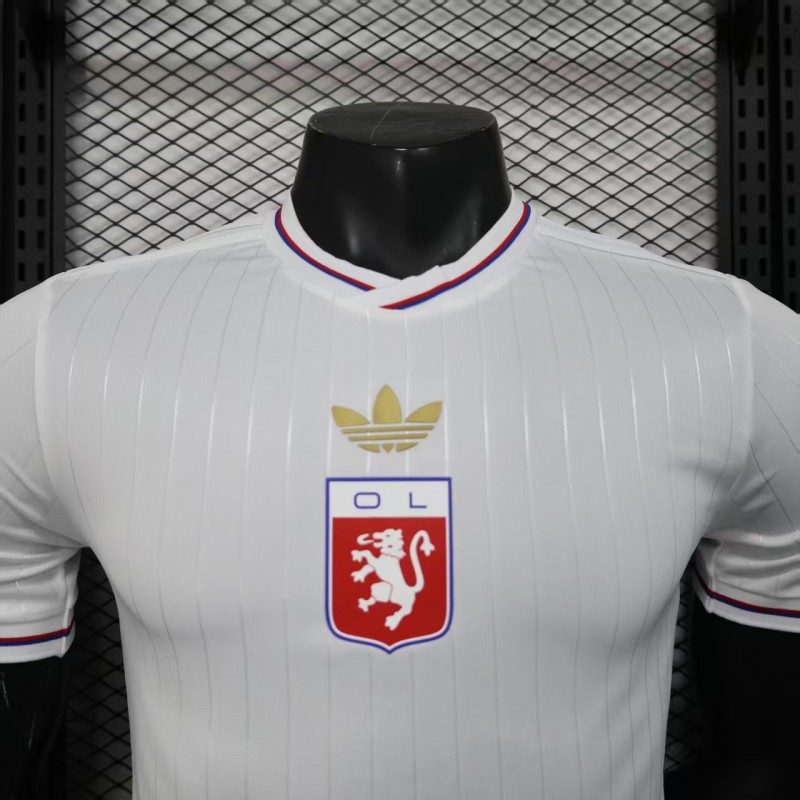Player Version 25/26 Olympique Lyonnais Lyon White 50Th Anniversary Jersey