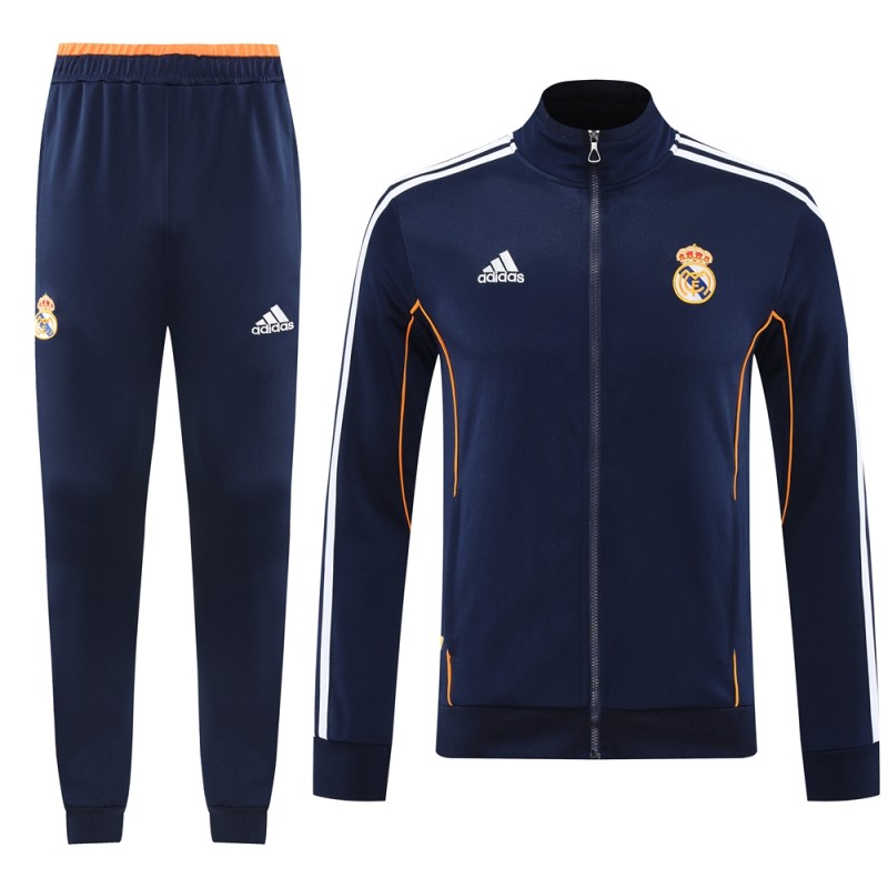25/26 Real Madrid Navy Full Zipper Jacket +Long Pants