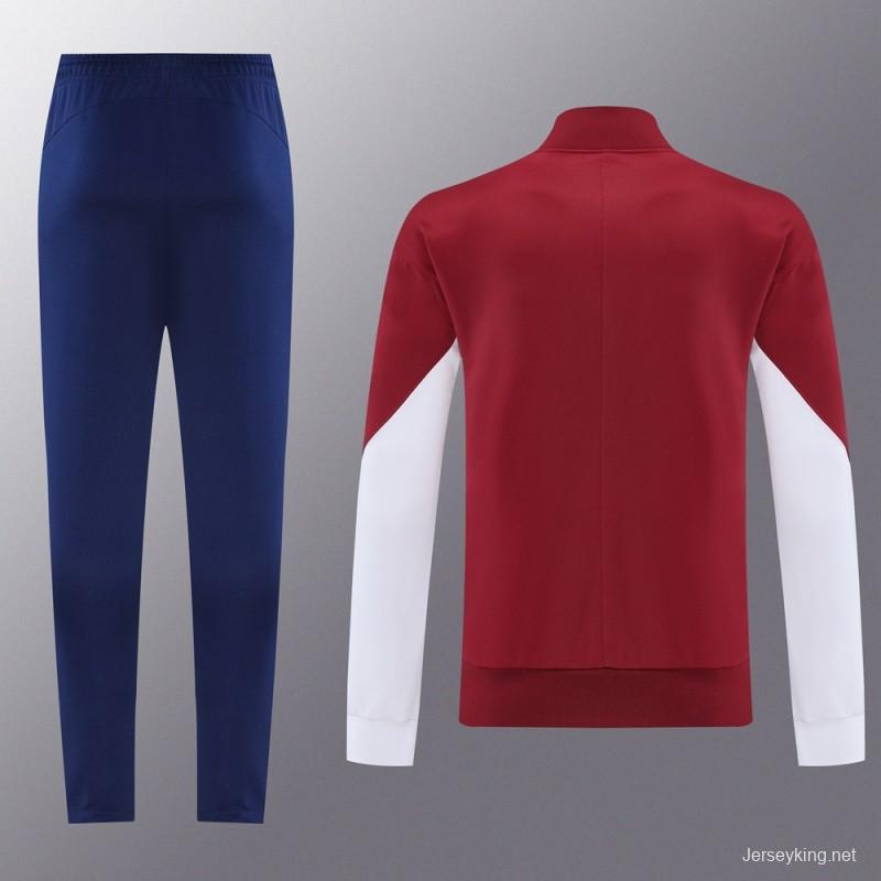25/26 PSG Red Full Zipper Jacket +Long Pants