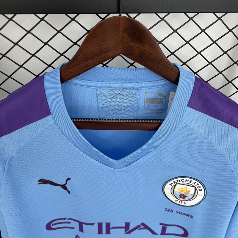 19/20 Retro Manchester City Home Jersey