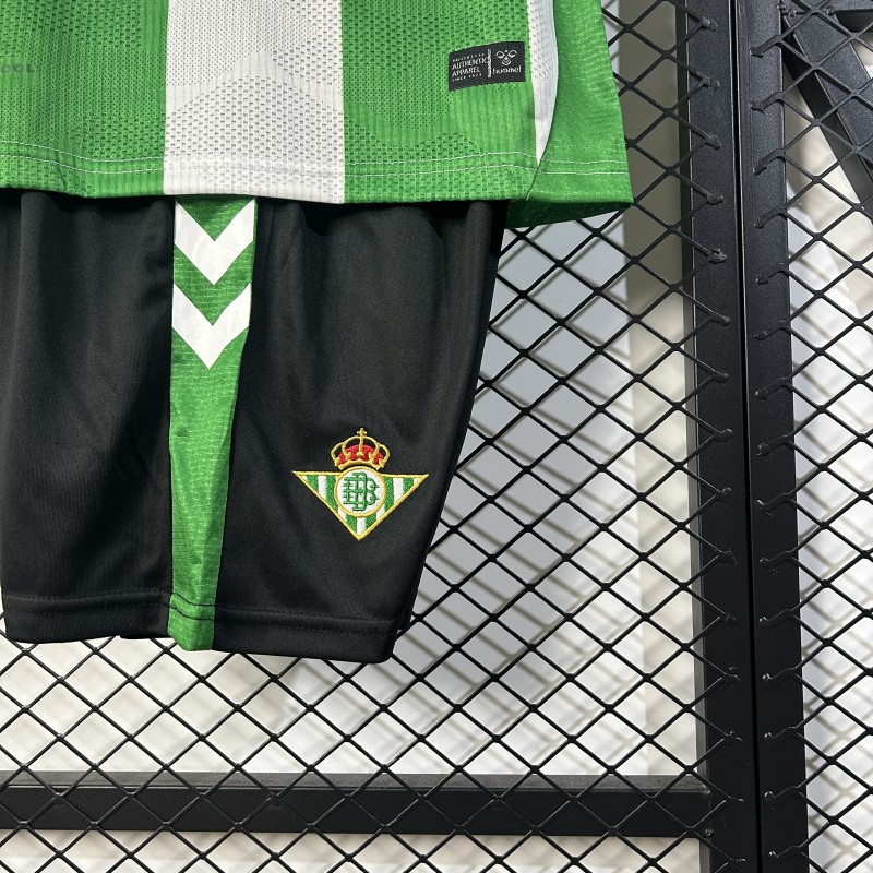 25/26 Kids Real Betis Home Size 16-28 Jersey