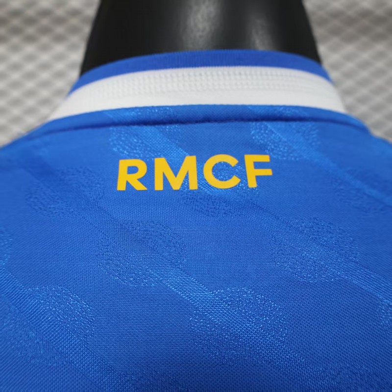 Player Version 25/26 Real Madrid Third Blue Long Sleeve Jersey