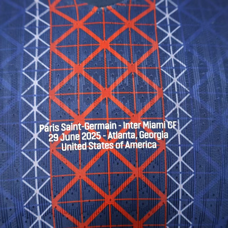 1 Star Player Version 25/26 PSG Home Jersey With Match Date Printing