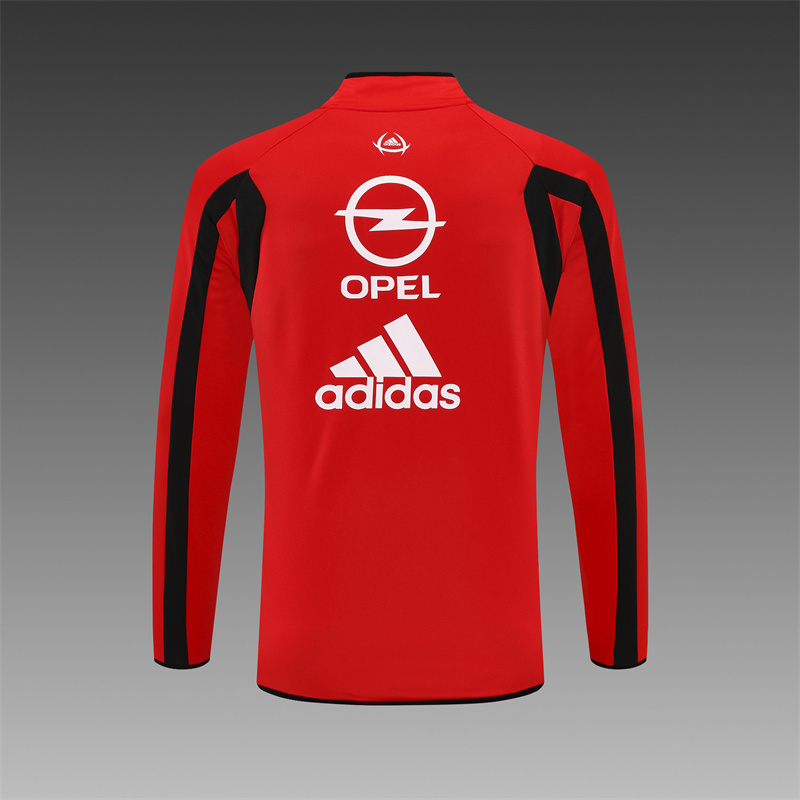 Retro 05/06 AC Milan Red Half Zipper Jacket