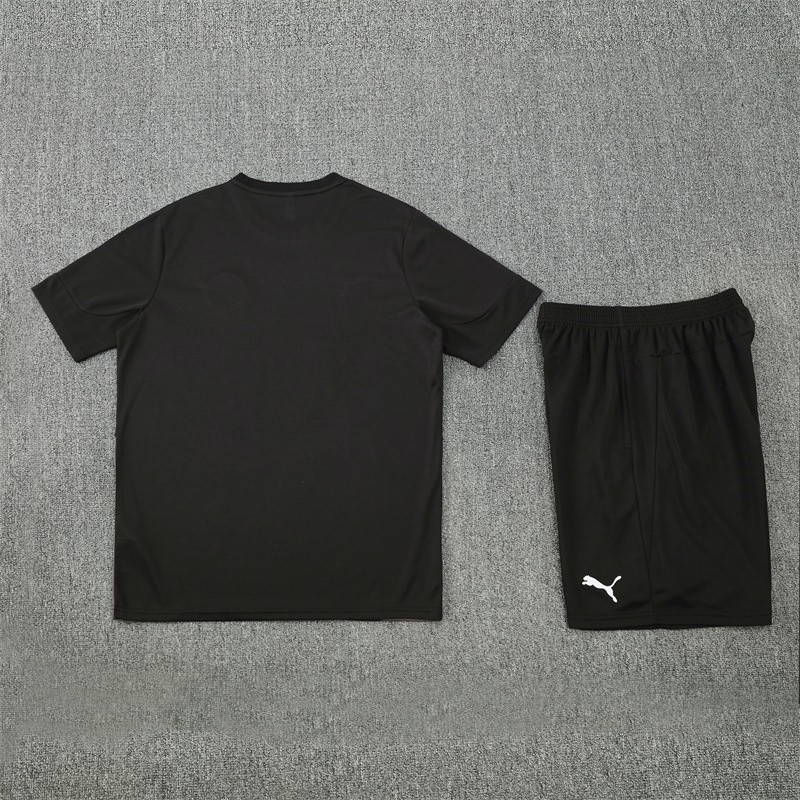 25/26 Manchester City Black with XS Short Sleeve+Soccer Shorts