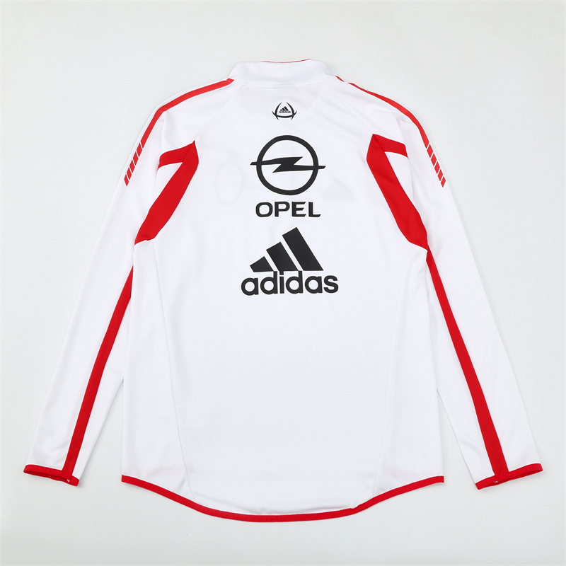 Retro 05/06 AC Milan White Half Zipper Jacket