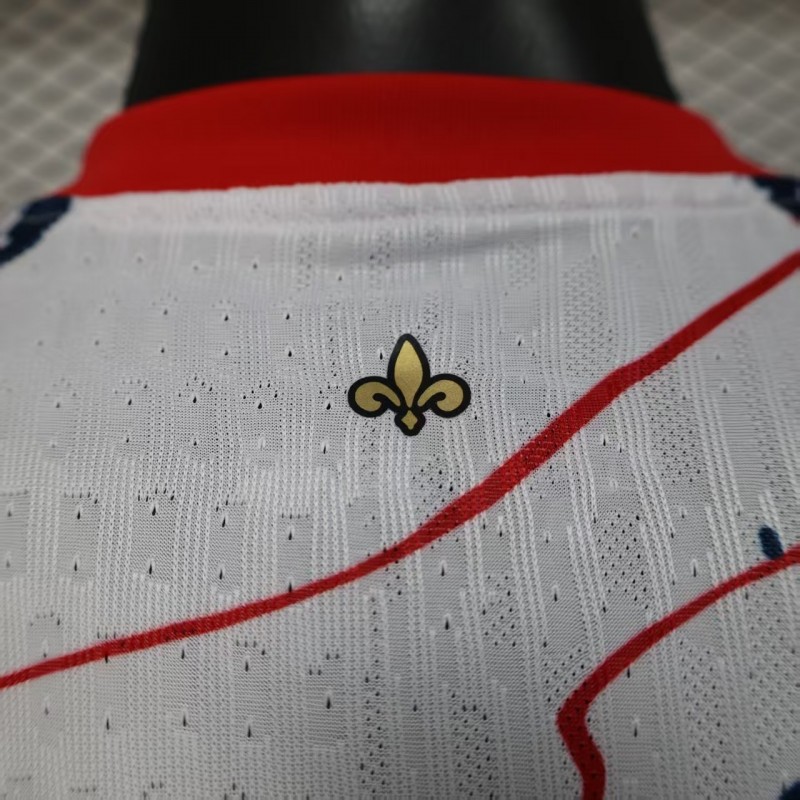 Player Version 25/26 PSG/Paris Saint-Germain White with Abstract Art Pattern Jersey
