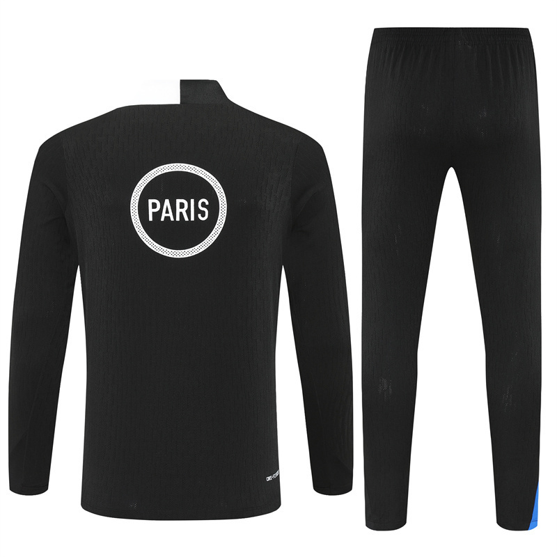 Player Version 25/26 PSG Black T90 Half Zipper Jacket+Long Pants