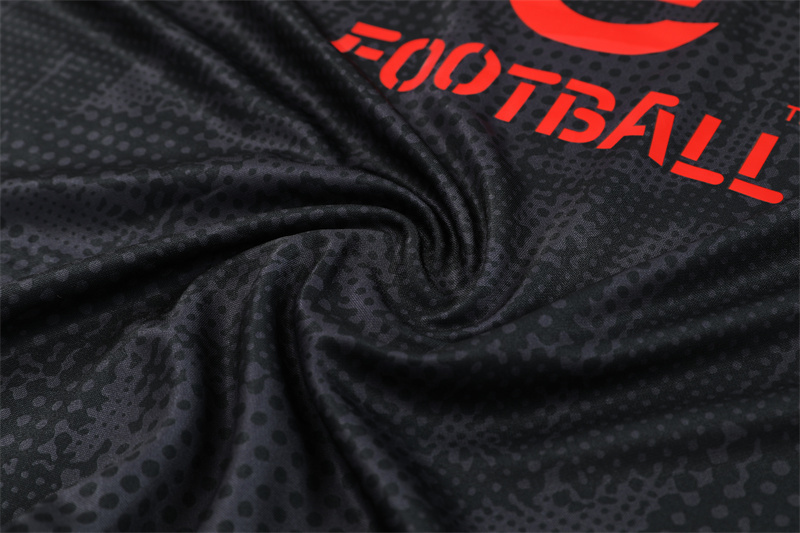 25/26 AC Milan Black Camouflage Half Zipper Jacket+Long Pants