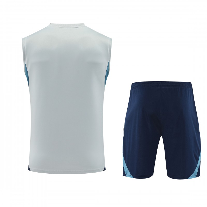 25/26 Real Madrid White Vest Jersey+Shorts