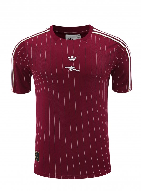 25/26 Arsenal Adidas Original Wine Short Sleeve Jersey+Shorts