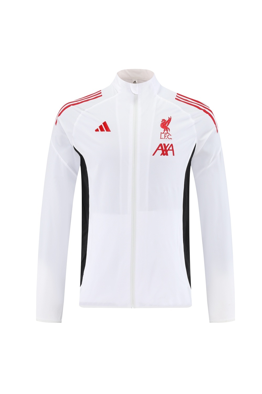 25/26 Liverpool White S-2XL Half Zipper Jacket+Long Pants