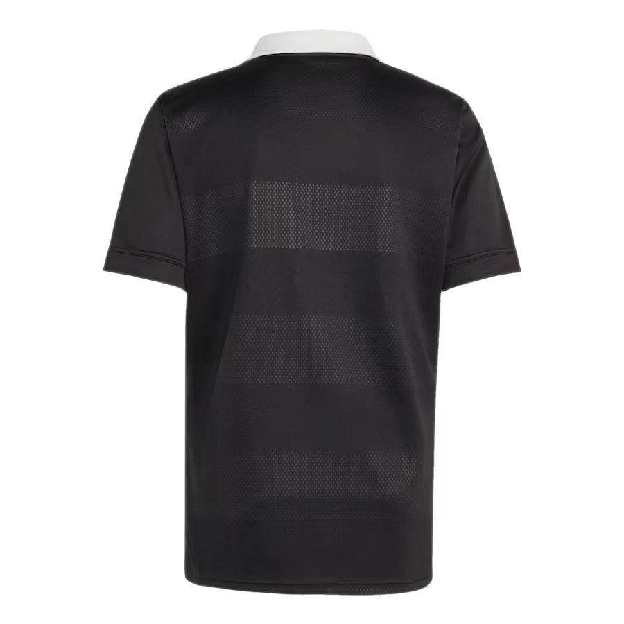 2026 New Zealand All Blacks Black with White Collar Jersey