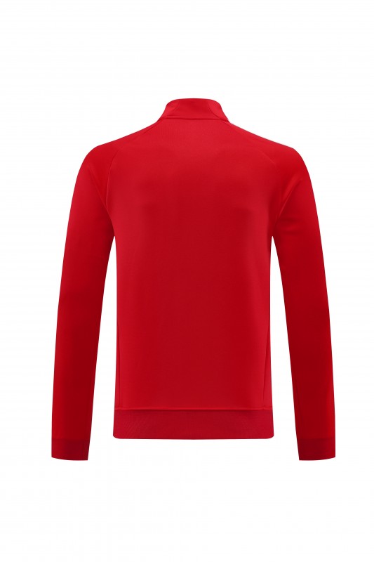 25/26 Bayern Munich Red Full Zipper Jacket+Long Pants