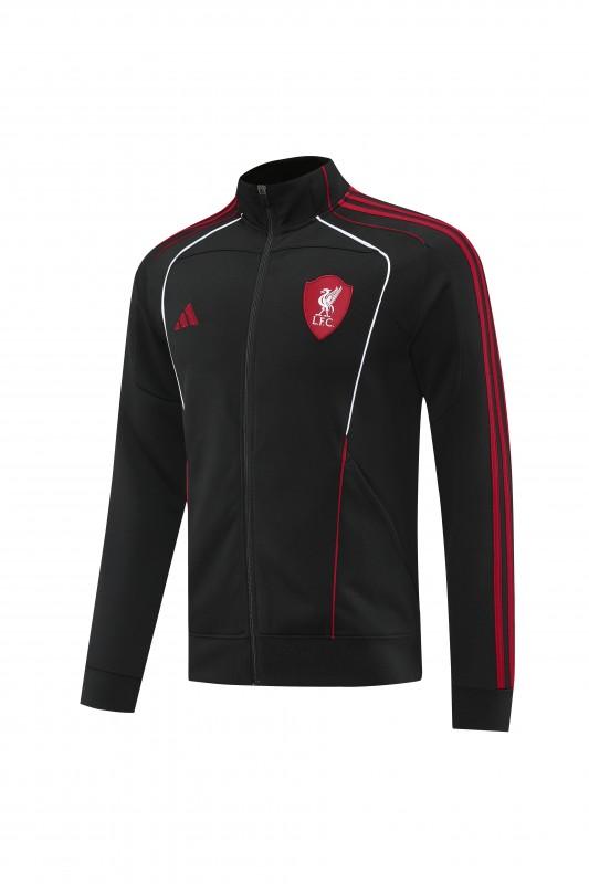 25/26 Liverpool FC Black  Full zipper Jacket Tracksuit+ long pants