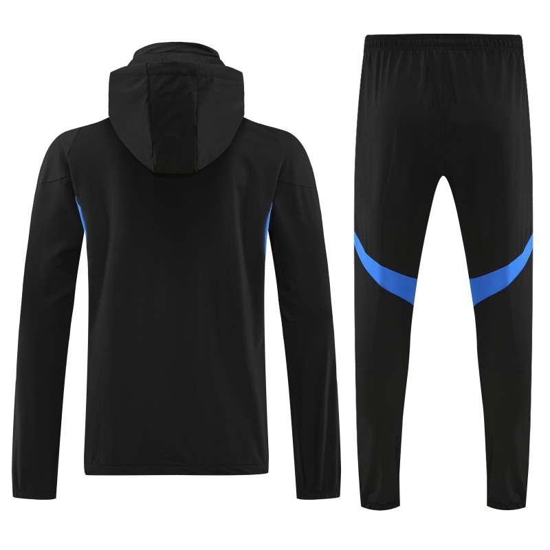 25/26 Manchester United Black Full zipper Jacket Tracksuit+ long pants
