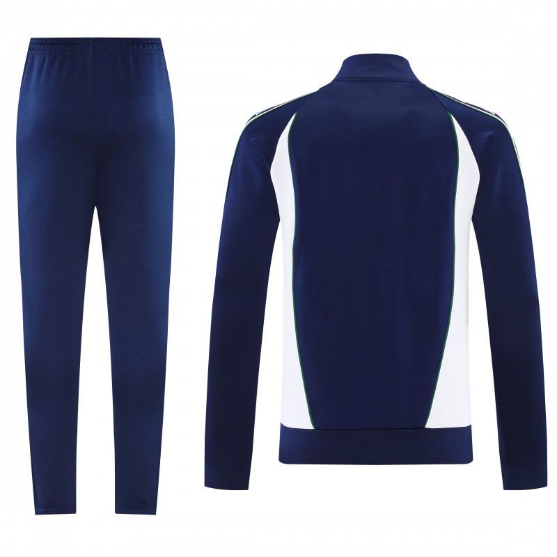 26/27 Real Betis x Kappa Navy Blue  Full Zipper Jacket Tracksuit + Long Pants