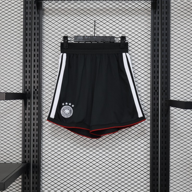2026 Player Version Germany Black with White Stripes Shorts