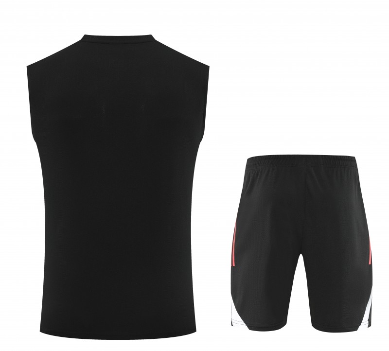 26/27 Liverpool Black Sleeveless Training Vest +Shorts Set