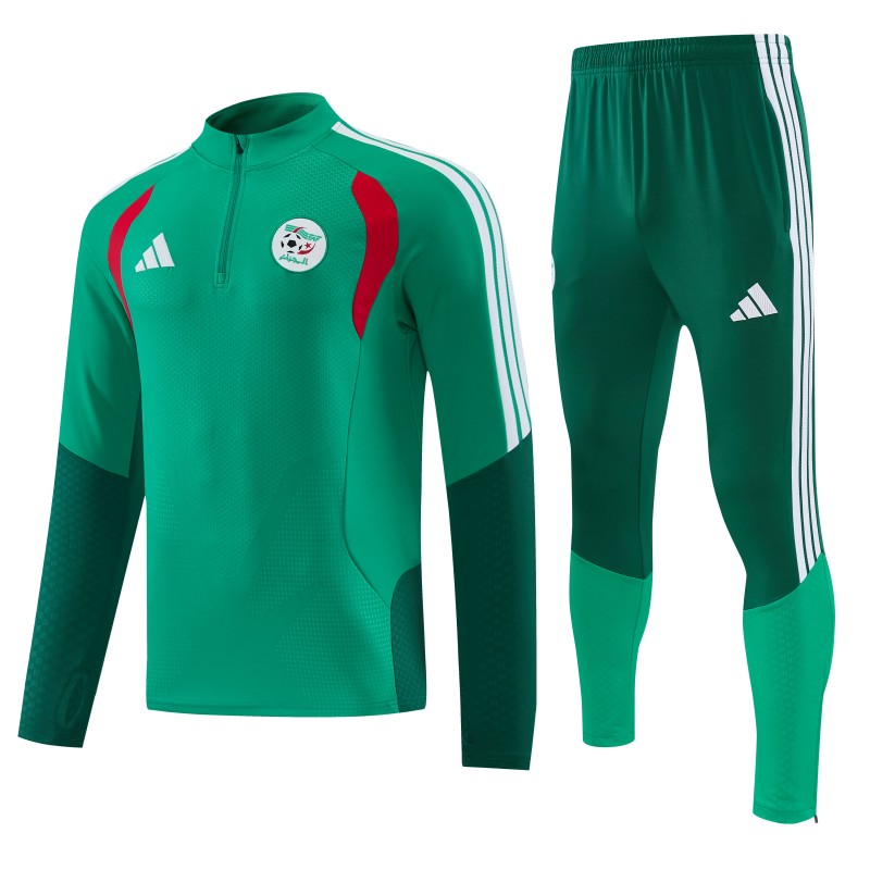 26/27  Algeria Green Half Zipper Jacket  Tracksuit + Long Pants