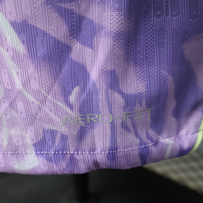 Player Version 2027 South Korea Away Purple Floral Jersey