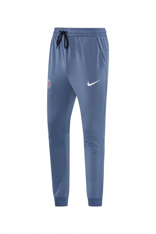 26/27  Paris Saint-Germain Steel Blue Full Zipper Hooded Jacket Tracksuit + Long Pants