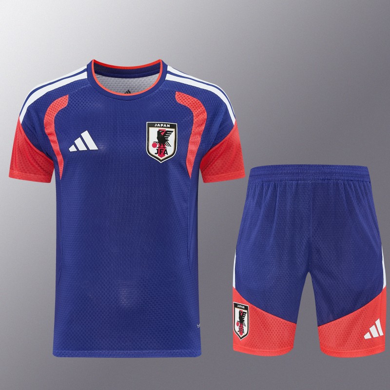 26/27 Japan  Blue  Short Sleeve+Soccer Shorts
