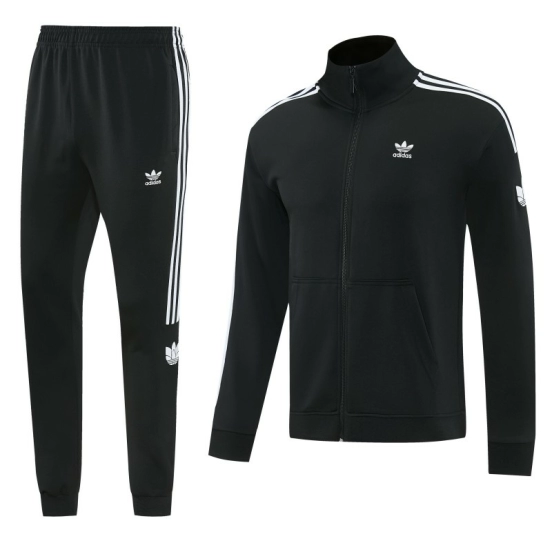 2026 Adidas Black Full Zipper Jacket + Long Pants