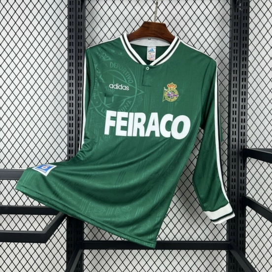 1999/00 Retro Deportivo De La Coruna Away Long Sleeves Jersey