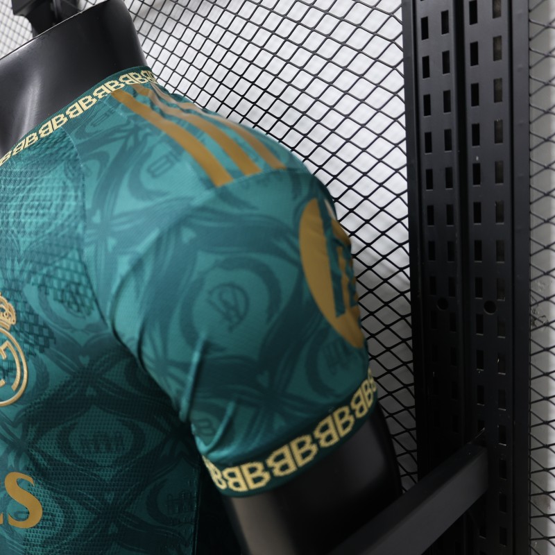 Player Version 26/27 Real Madrid Green Gold Third Special Edition Jersey