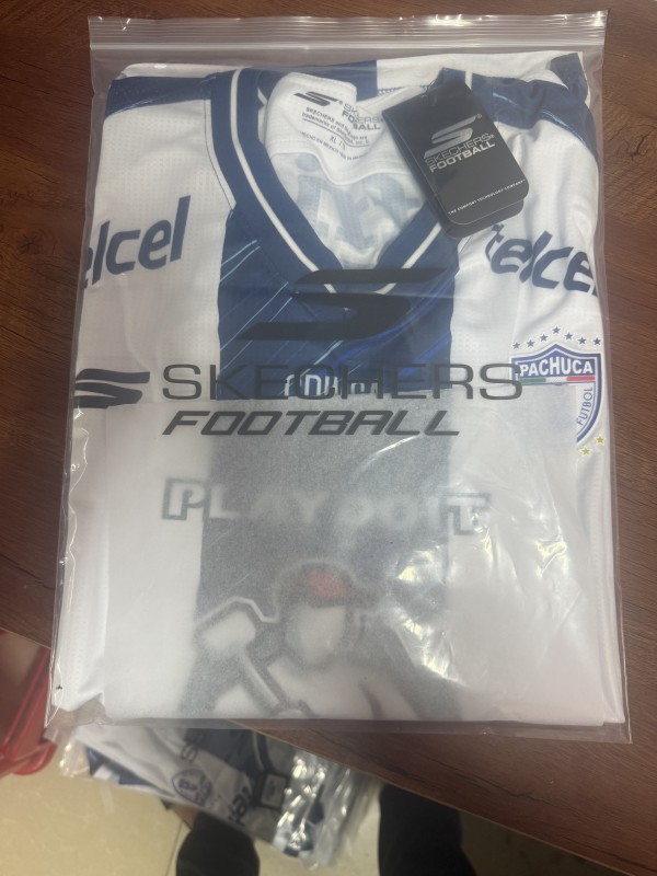 Player Version 25/26 CF Pachuca White & Blue Vertical Stripes Home Jersey