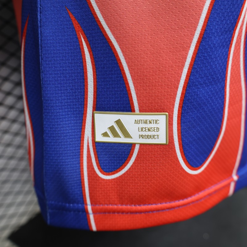 Player Version 2026 Japan Blue with Red Flame Graphic Home Special Edition Jersey
