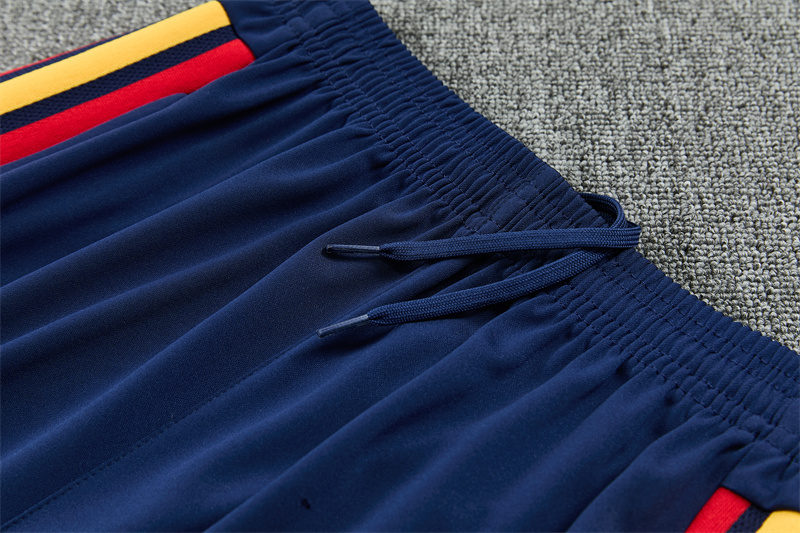 26/27 Spain Away White Half Zipper Jacket Tracksuit + Long Pants
