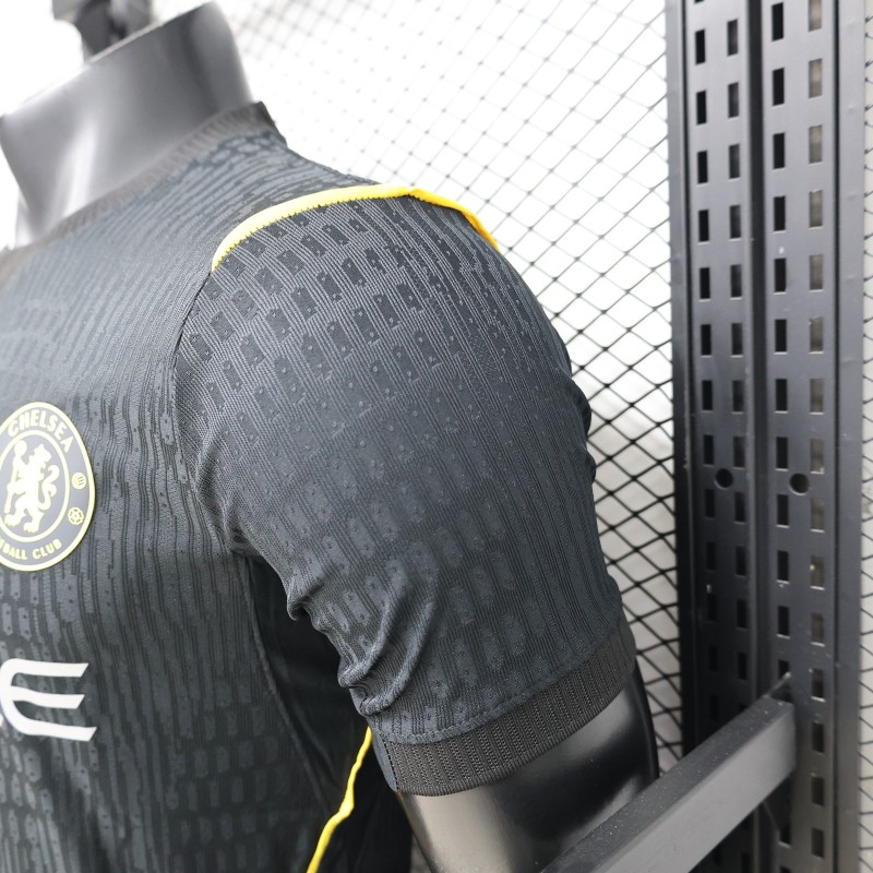 Player Version 26/27 Chelsea FC Black with Gold Accent Third Jersey