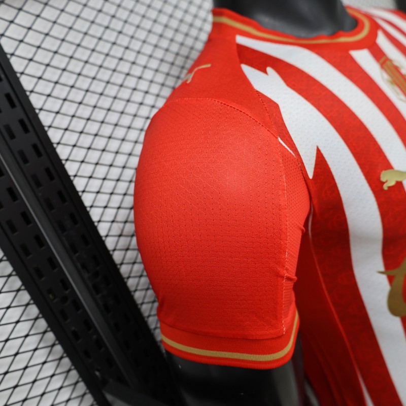 Player Version 26/27 Chivas de Guadalajara Red & White Stripes Home Jersey