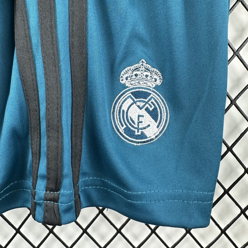 Retro Kids 17/18 Real Madrid Third Long Sleeve Jersey