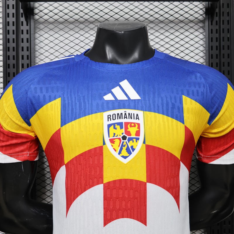 Player Version 2026 Romania Special Edition White with Blue Yellow Red Jersey