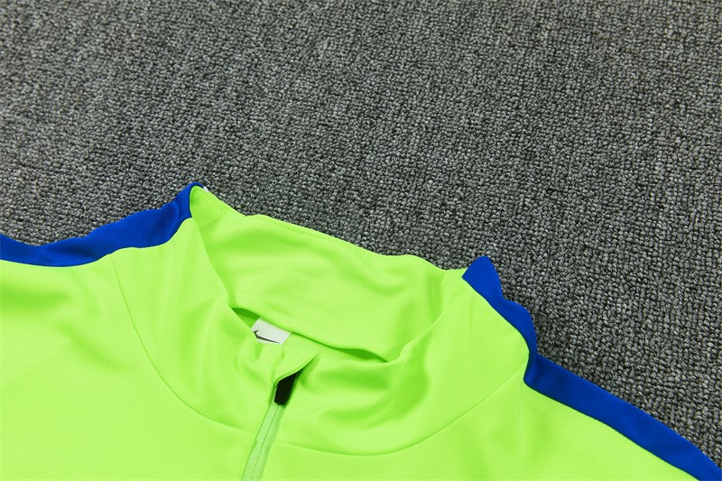 26/27 Atlético Madrid Third Fluorescent Green Half Zipper Jacket Tracksuit + Long Pants