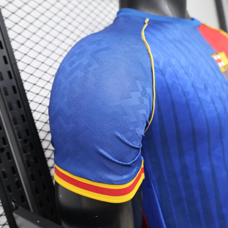 Player Version 26/27 FC Barcelona Royal Blue & Garnet Red Vertical Stripes  Special Edition Jersey