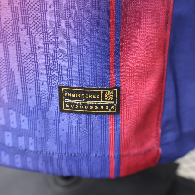 Player Version 25/26 FC Barcelona Royal Blue & Garnet Red  Special Edition Jersey