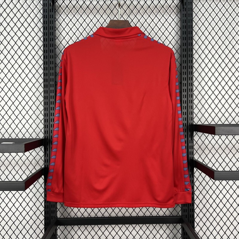 1983/84 Retro Real Zaragoza Home Long Sleeve Jersey